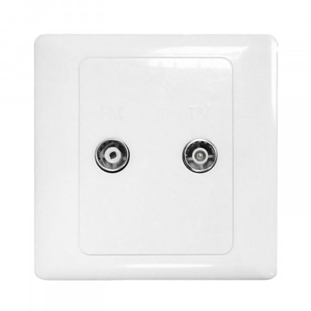 Tomada de encastrar com tomada de TV e rádio 7hSevenOn Elec TV e telefonia 1