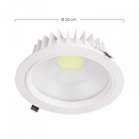 Downlight LED Empotrable Redondo 18W 1539lm Ø20cm 4000K Blanco Eilen Downlight Empotrable 2 Downlight LED Empotrable Redondo 18W 1539lm Ø20cm 4000K Blanco Eilen Downlight Empotrable 2