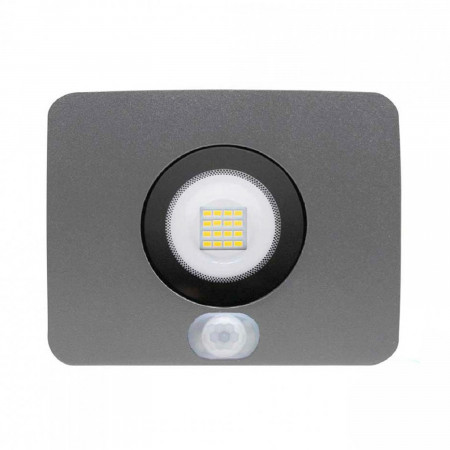 Proyector LED 10W Ultraslim de Exterior IP65 con Sensor Crepuscular y Movimiento Orientable Aluminio 4000K 7hSevenOn Proyectores