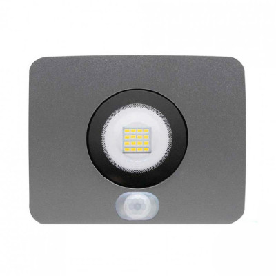 Proyector LED 10W Ultraslim de Exterior IP65 con Sensor Crepuscular y Movimiento Orientable Aluminio 4000K 7hSevenOn Proyectores
