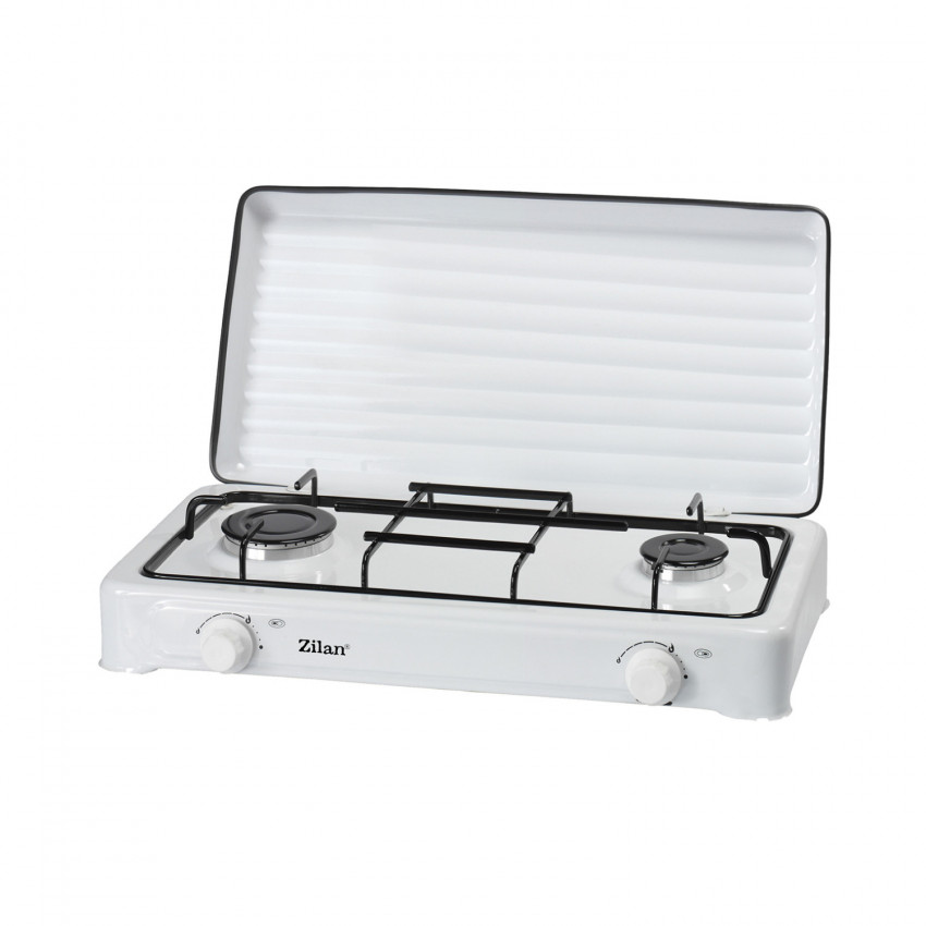 Hornillo de Gas con 2 Fuegos y Tapa 58x34,5x9,5cm Zilan Electrodomésticos 1 Hornillo de Gas con 2 Fuegos y Tapa 58x34,5x9,5cm Zilan Electrodomésticos 1