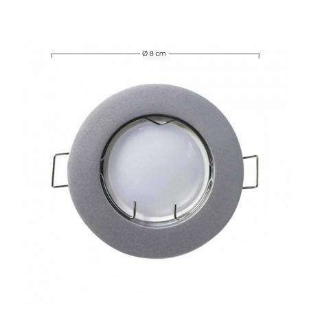 Pack 3 Focos LED Empotrables Redondos GU10 7W 525lm Ø7cm Aluminio 7hSevenOn Downlight Empotrable 2 Pack 3 Focos LED Empotrables Redondos GU10 7W 525lm Ø7cm Aluminio 7hSevenOn Downlight Empotrable 2
