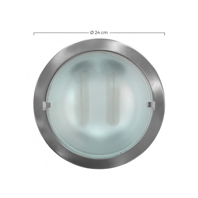 Downlight de Bajo Consumo 52W 2600lm Empotrable Ø24cm 4000K Cromo 7hSevenOn Downlight Empotrable 2