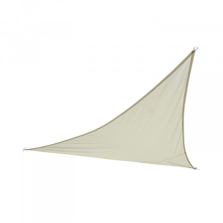 Toldo Vela de Sombra Impermeable 3 Anclajes Beige 5x5m 7house Toldos Vela y Parasoles 1