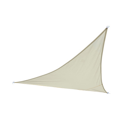 Toldo Vela de Sombra Impermeable 3 Anclajes Beige 5x5m 7house Toldos Vela y Parasoles 1