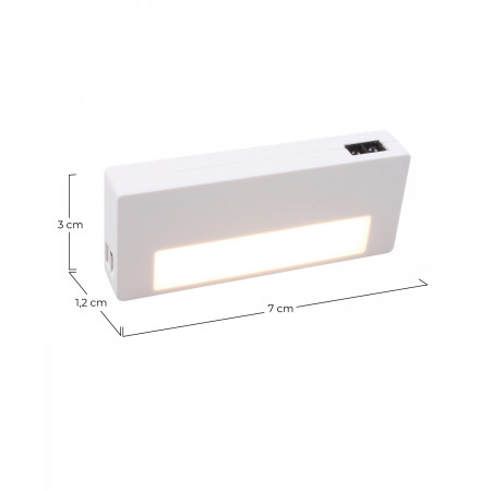 Luz de armário LED com sensor de proximidade 0,6W 30ml 4000K 25000H Luz nocturna Nine&One 2