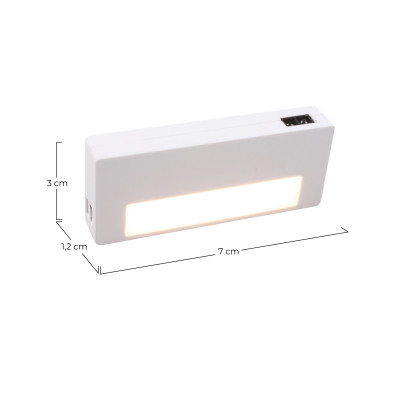 Luz de armário LED com sensor de proximidade 0,6W 30ml 4000K 25000H Luz nocturna Nine&One 2