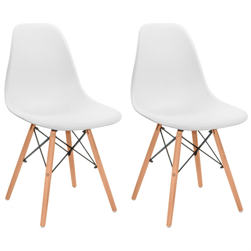 Pack 2 Cadeiras de jantar estilo nórdico Sixa 81x50,5x46,5cm Thinia Home Cadeiras de jantar nórdicas 1