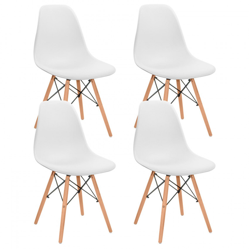 Pack 4 Sillas de Comedor Estilo Nórdico Sixa 81x50,5x46,5cm Thinia Home Sillas Comedor Nórdicas 1 Pack 4 Sillas de Comedor Estilo Nórdico Sixa 81x50,5x46,5cm Thinia Home Sillas Comedor Nórdicas 1
