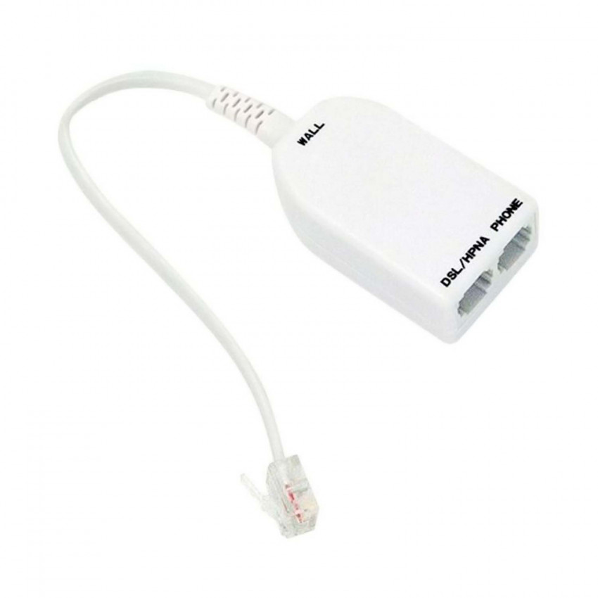 Adaptador Teléfono Cable 2 Entradas 7hSevenOn Elec TV y Telefonía 1 Adaptador Teléfono Cable 2 Entradas 7hSevenOn Elec TV y Telefonía 1
