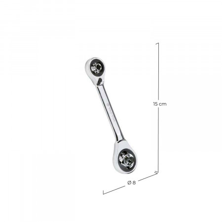 Llave Carraca Multiuso 16 en 1 Tactix Herramientas 2 Llave Carraca Multiuso 16 en 1 Tactix Herramientas 2