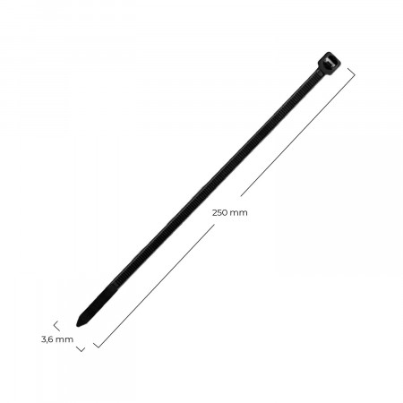 Pack 100 Bridas de Nylon 250x3.6mm 7hSevenOn Herramientas 4 Pack 100 Bridas de Nylon 250x3.6mm 7hSevenOn Herramientas 4