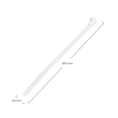 Pack 100 Bridas de Nylon 300x3.6mm 7hSevenOn Herramientas 10