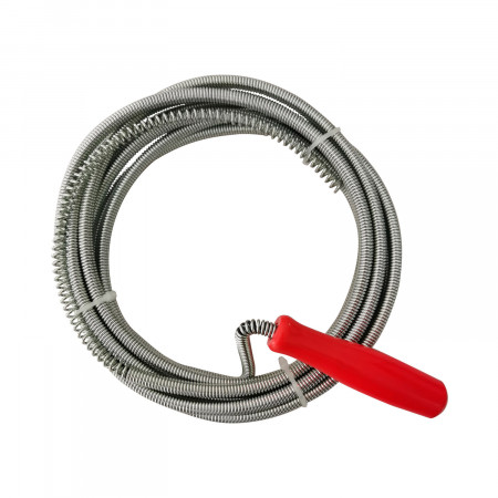 Desatascador de Tuberias en Espiral 3m Gris/Rojo 7house Herramientas 1