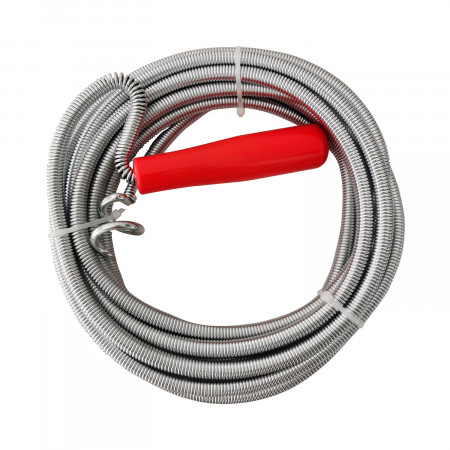 Desatascador de Tuberias en Garfio 5m Gris/Rojo 7house Herramientas 1
