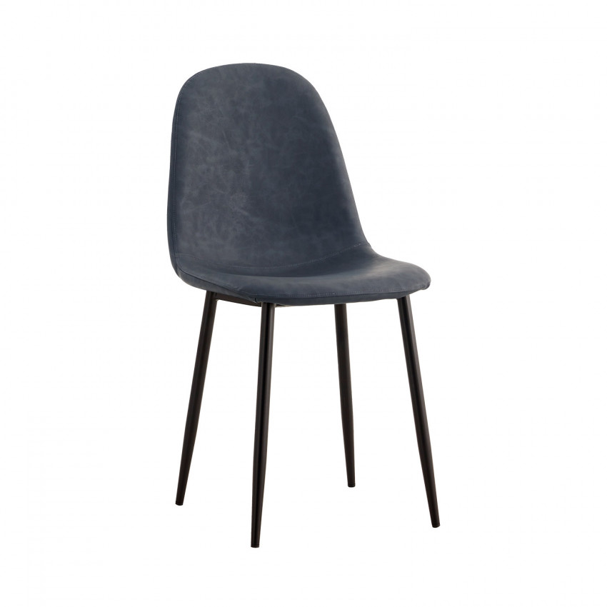 Silla de Comedor de Piel Mera 56x44x87.5cm Thinia Home Sillas de Comedor de Diseño 1 Silla de Comedor de Piel Mera 56x44x87.5cm Thinia Home Sillas de Comedor de Diseño 1
