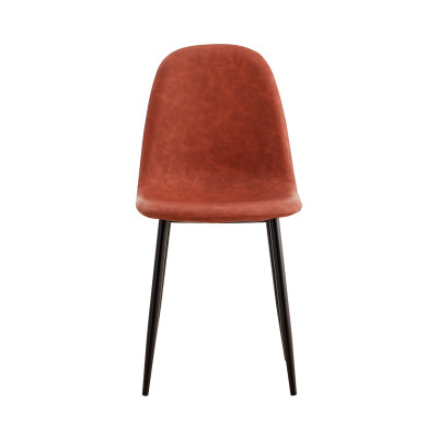 Silla de Comedor de Piel Mera 56x44x87.5cm Thinia Home Sillas de Comedor de Diseño 9