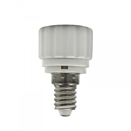 Adaptador Casquillo E14 a GU10 Blanco 7hSevenOn Elec Outlet 1