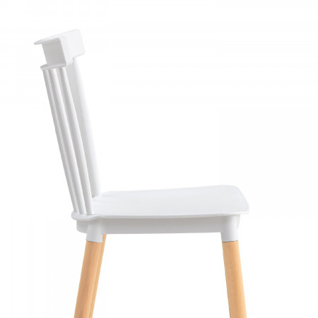 Conjunto Comedor Mesa Rectangular Blanca y 4 Sillas de Madera de Haya Morgan Blanco Thinia Home Conjuntos de Mesa y Sillas de Co Conjunto Comedor Mesa Rectangular Blanca y 4 Sillas de Madera de Haya Morgan Blanco Thinia Home Conjuntos de Mesa y Sillas de Co
