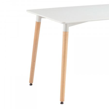 Conjunto Comedor Mesa Rectangular Blanca y 4 Sillas de Madera de Haya Morgan Blanco Thinia Home Conjuntos de Mesa y Sillas de Co Conjunto Comedor Mesa Rectangular Blanca y 4 Sillas de Madera de Haya Morgan Blanco Thinia Home Conjuntos de Mesa y Sillas de Co