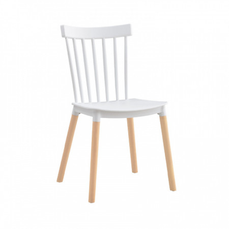 Silla de Comedor Valencia Blanco 44x52.5x81.5cm Thinia Home Sillas Comedor Nórdicas 1