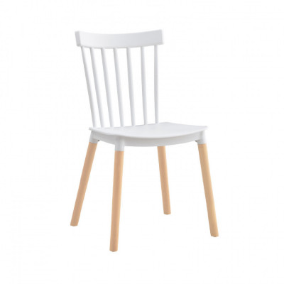 Silla de Comedor Valencia Blanco 44x52.5x81.5cm Thinia Home Sillas Comedor Nórdicas 1