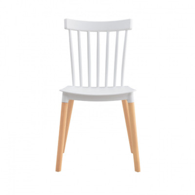 Silla de Comedor Valencia Blanco 44x52.5x81.5cm Thinia Home Sillas Comedor Nórdicas 2