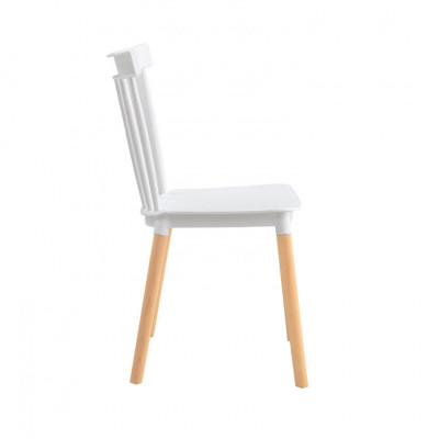 Silla de Comedor Valencia Blanco 44x52.5x81.5cm Thinia Home Sillas Comedor Nórdicas 3