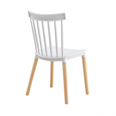 Silla de Comedor Valencia Blanco 44x52.5x81.5cm Thinia Home Sillas Comedor Nórdicas 4