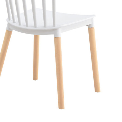 Silla de Comedor Valencia Blanco 44x52.5x81.5cm Thinia Home Sillas Comedor Nórdicas 5