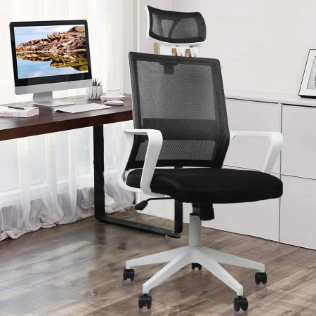 Silla de Escritorio con Ruedas Century 119x95x67cm Thinia Home Sillas Con Ruedas para Escritorio 14
