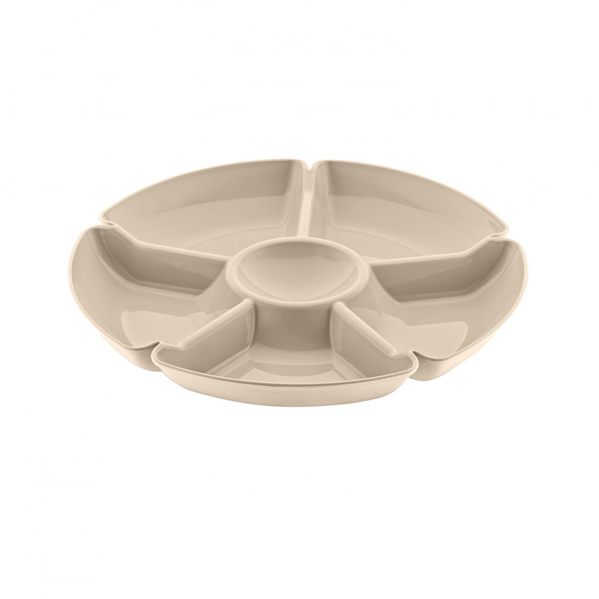 Plato Mediano Redondo para Aperitivos con 5 Huecos Colores Surtidos 28x3.5cm 7house Accesorios de Cocina 1 Plato Mediano Redondo para Aperitivos con 5 Huecos Colores Surtidos 28x3.5cm 7house Accesorios de Cocina 1
