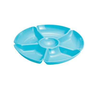 Prato para refeições ligeiras redondo médio com 5 furos de cores sortidas 28x3.5cm 7house Acessórios de cozinha 3