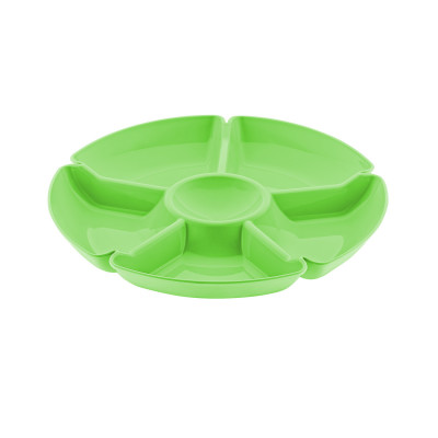 Plato Mediano Redondo para Aperitivos con 5 Huecos Colores Surtidos 28x3.5cm 7house Accesorios de Cocina 4