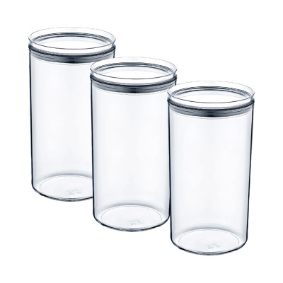 Pack 3 Recipientes Herméticos para Alimentos Grandes Redondos Ø10.5x19cm 7house Accesorios de Cocina 1