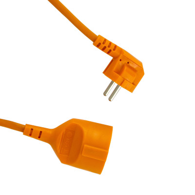 Alargador 10m Enchufe/Clavija Schuko Naranja 7hSevenOn Alargadores Eléctricos 2