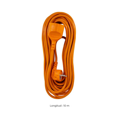Alargador 10m Enchufe/Clavija Schuko Naranja 7hSevenOn Alargadores Eléctricos 3