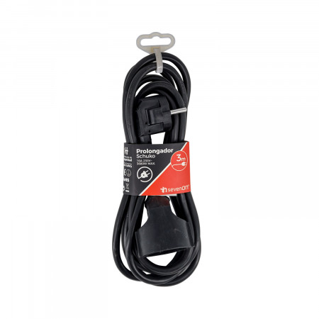 Alargador 3m Enchufe/Clavija Schuko 7hSevenOn Alargadores Eléctricos 8 Alargador 3m Enchufe/Clavija Schuko 7hSevenOn Alargadores Eléctricos 8