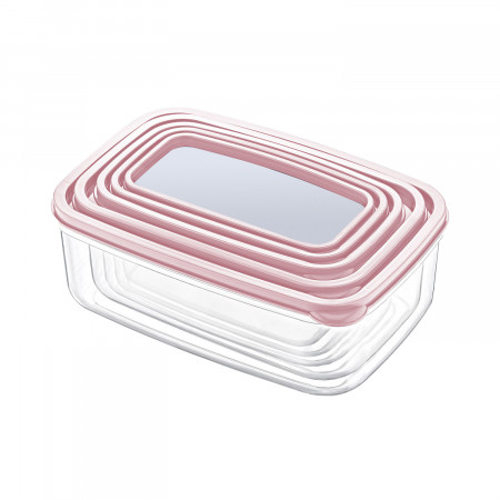 Set 5 Recipientes Herméticos para Alimentos, de forma Rectangular 7house Accesorios de Cocina 3 Set 5 Recipientes Herméticos para Alimentos, de forma Rectangular 7house Accesorios de Cocina 3