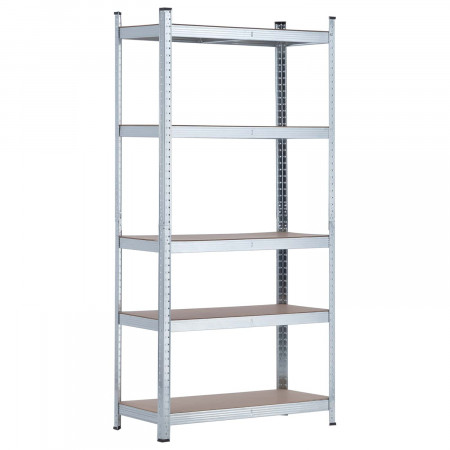 Estantería Modular con 5 Baldas Ajustables 180x90x40cm 875Kg O91 Estanterías 1