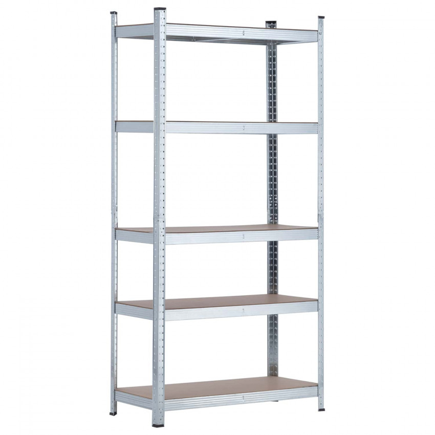 Estantería Modular con 5 Baldas Ajustables 180x90x40cm 875Kg O91 Estanterías 1 Estantería Modular con 5 Baldas Ajustables 180x90x40cm 875Kg O91 Estanterías 1
