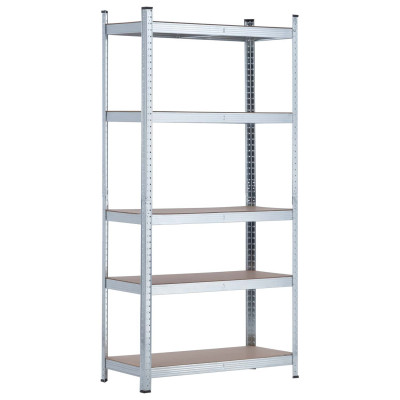 Estantería Modular con 5 Baldas Ajustables 180x90x40cm 875Kg O91 Estanterías 1